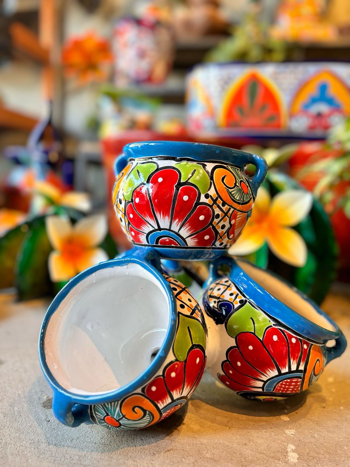 Strawberry Talavera Planter