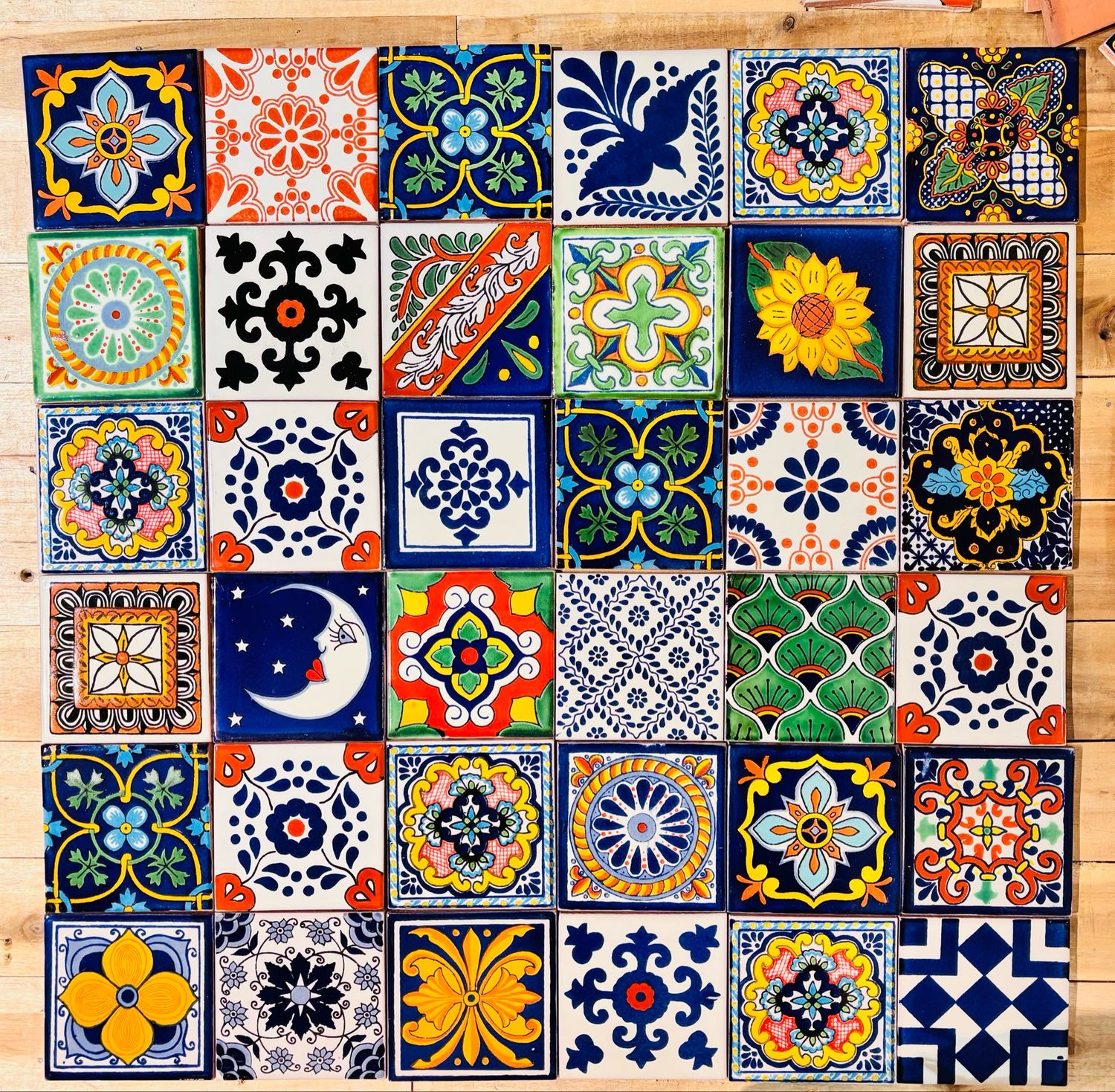 Set Of 36 Talavera Tiles
