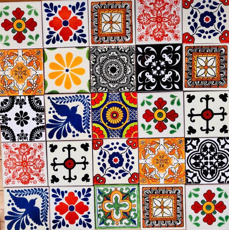 Mexican Tiles Mix - Box of 25