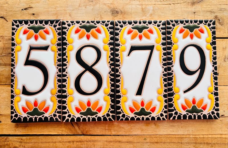 Address Number Tiles