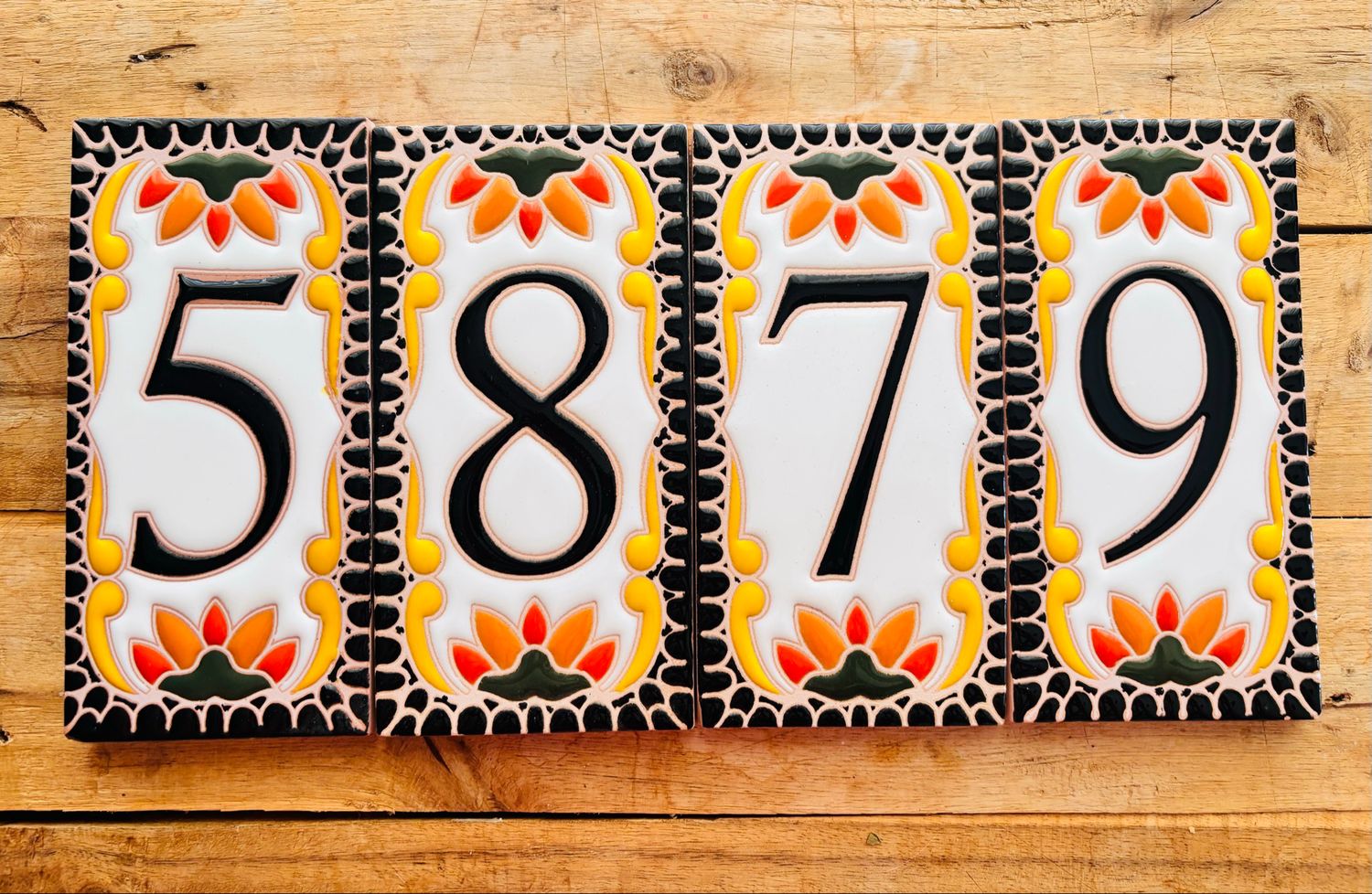 Address Number Tiles