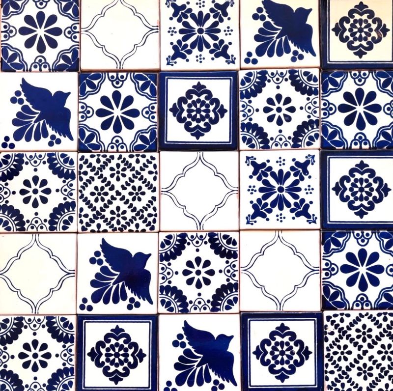 Blue Set Of Tiles