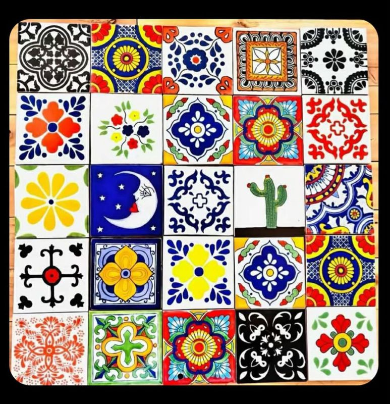 150 4”x4” Talavera Tiles
