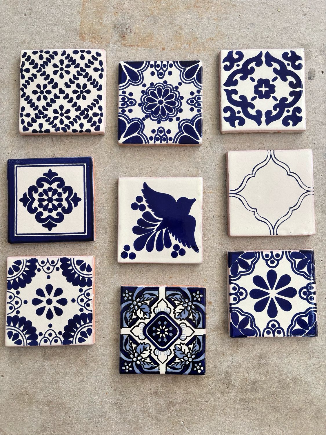 Blue Set Of Tiles - 9