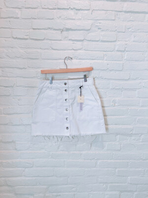 TGLA White Denim Skirt - Medium Women’s- Pre-Loved