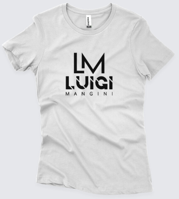 Camiseta Baby Look Feminina Branca - LM Luigi Mangini