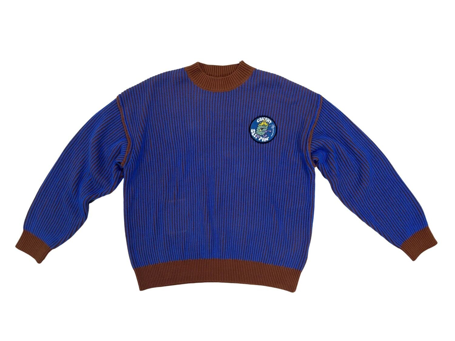 Slippin Monster Contrast Sweater Jumper