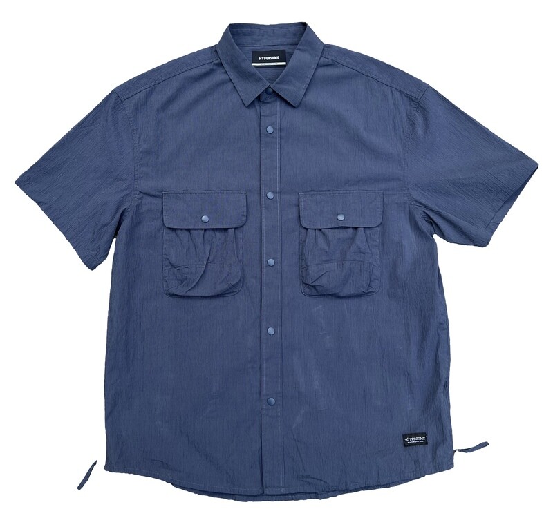 HS Utility Mini Stripes Crinkle S/S Shirt