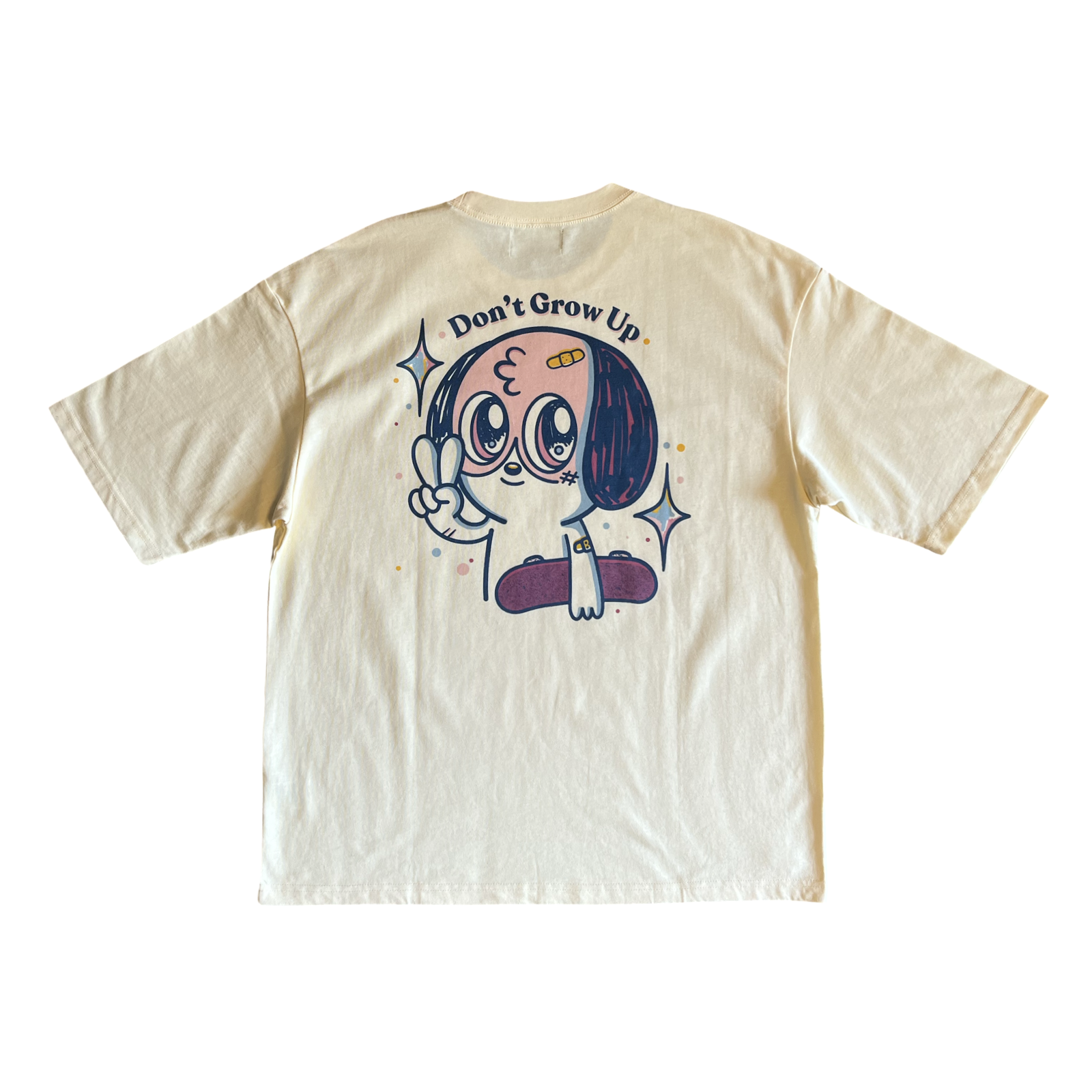 Blake Jones HS Skater Peace Sign Print T-shirt