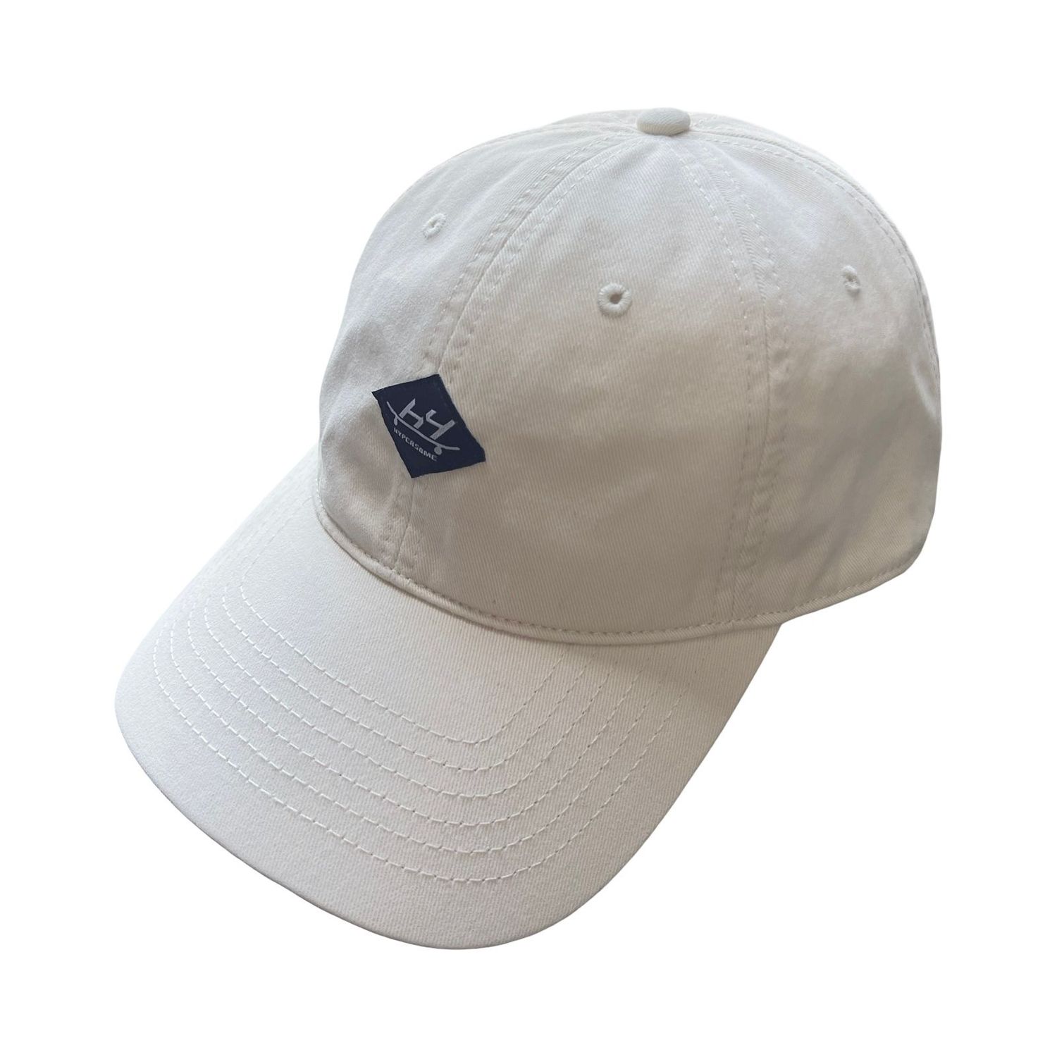 HS Skater Label White Dad Cap