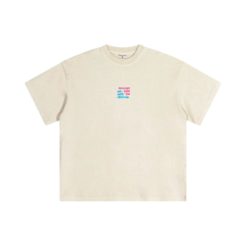 Ai.altdims Make Love Not War Ecru Washed Tee Ai.altdims Make Love Not War Ecru Washed Tee