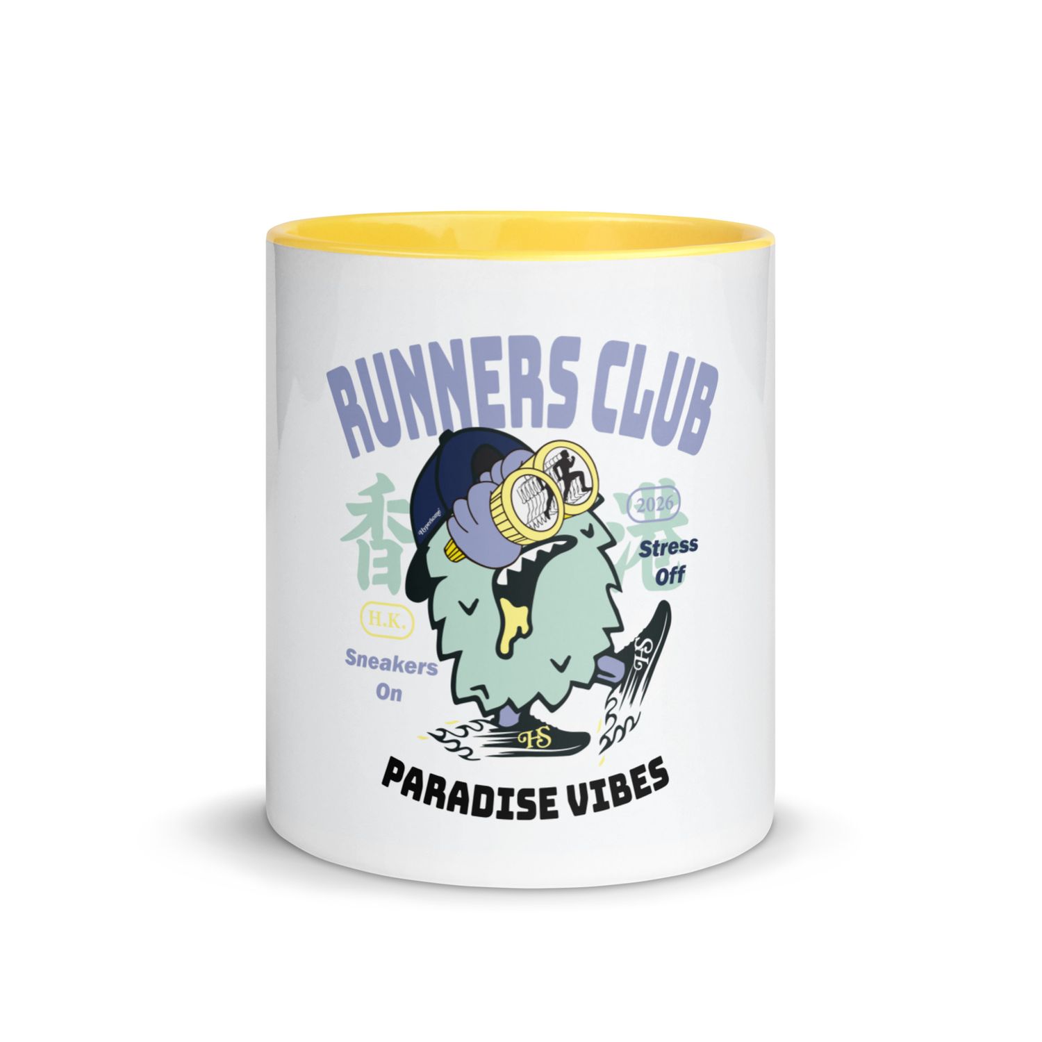 Hypie Runners Club Mug with Yellow Color Inside