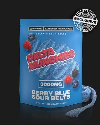 World Strongest Edible! Berry Blue Sour Belt D8 3000mg
