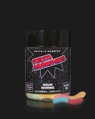 Sour Worms- D8 Edibles 625mg