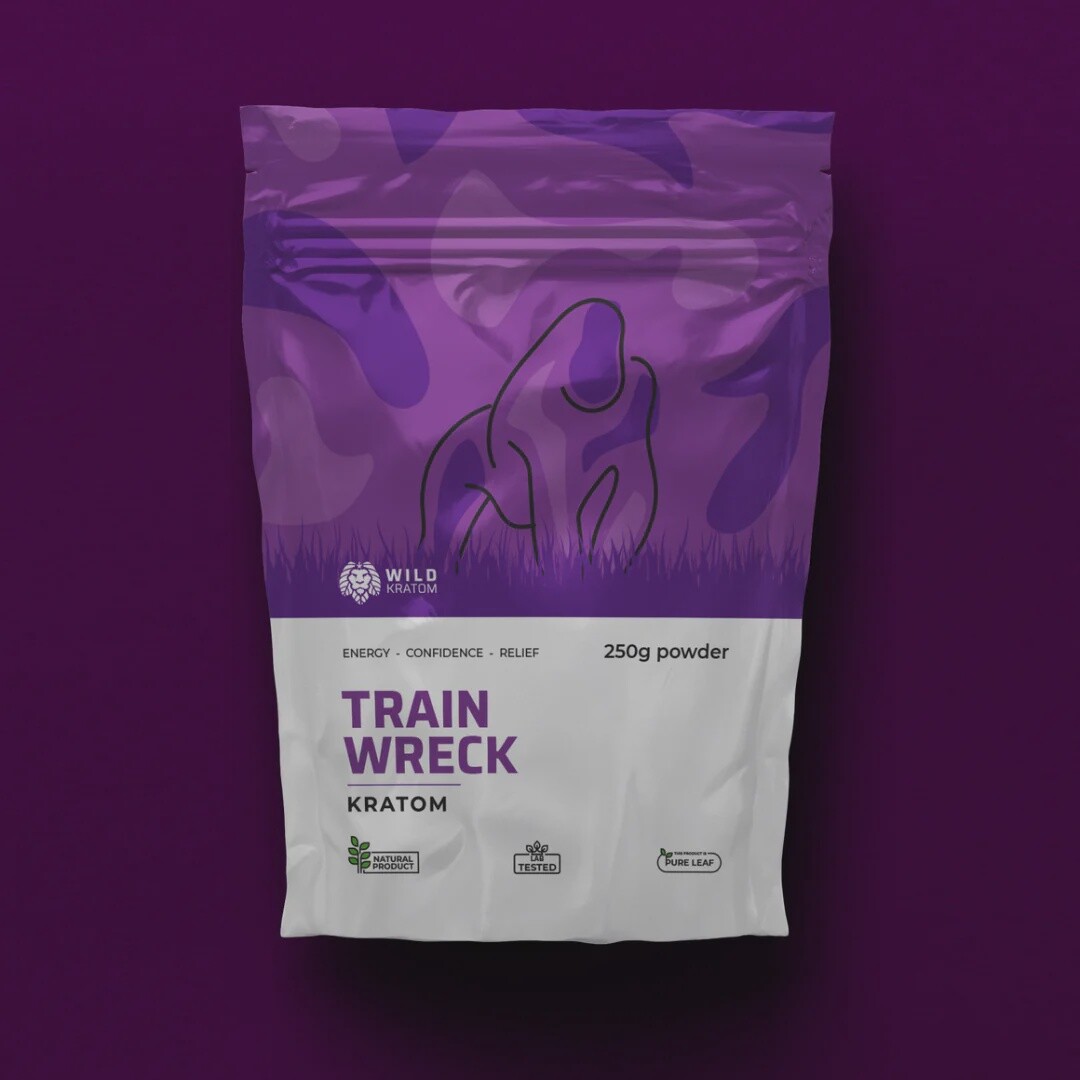 Wild Kratom- Trainwreck Maeng Da Kratom Powder 25g/250g