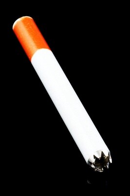 Large Metal Cigarette Bat with Teeth