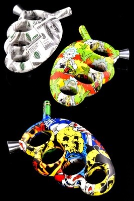 Colorful Plastic Decal Knuckle Pipe