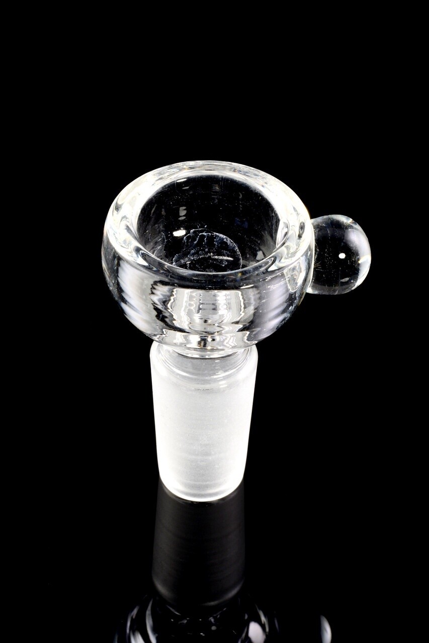 14.5mm Male Clear Glass on Glass Bowl