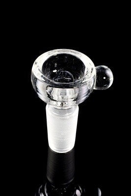14.5mm Male Clear Glass on Glass Bowl