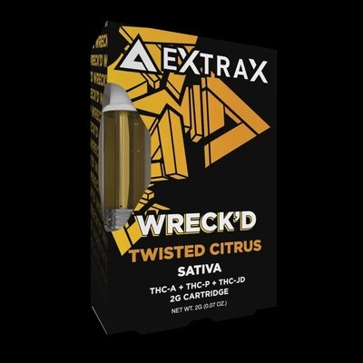 Twisted Citrus (Sativa)- THCA Wrecked Mix Wax Cartridge 2g
