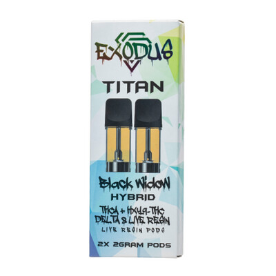 Titan Refill Black Widow (Hybrid)-THCA+ HXY9-THC Live Resin 4g
