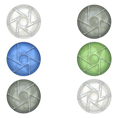 Glass House Spinner Disc Carb Caps | 30mm | Assorted Colors