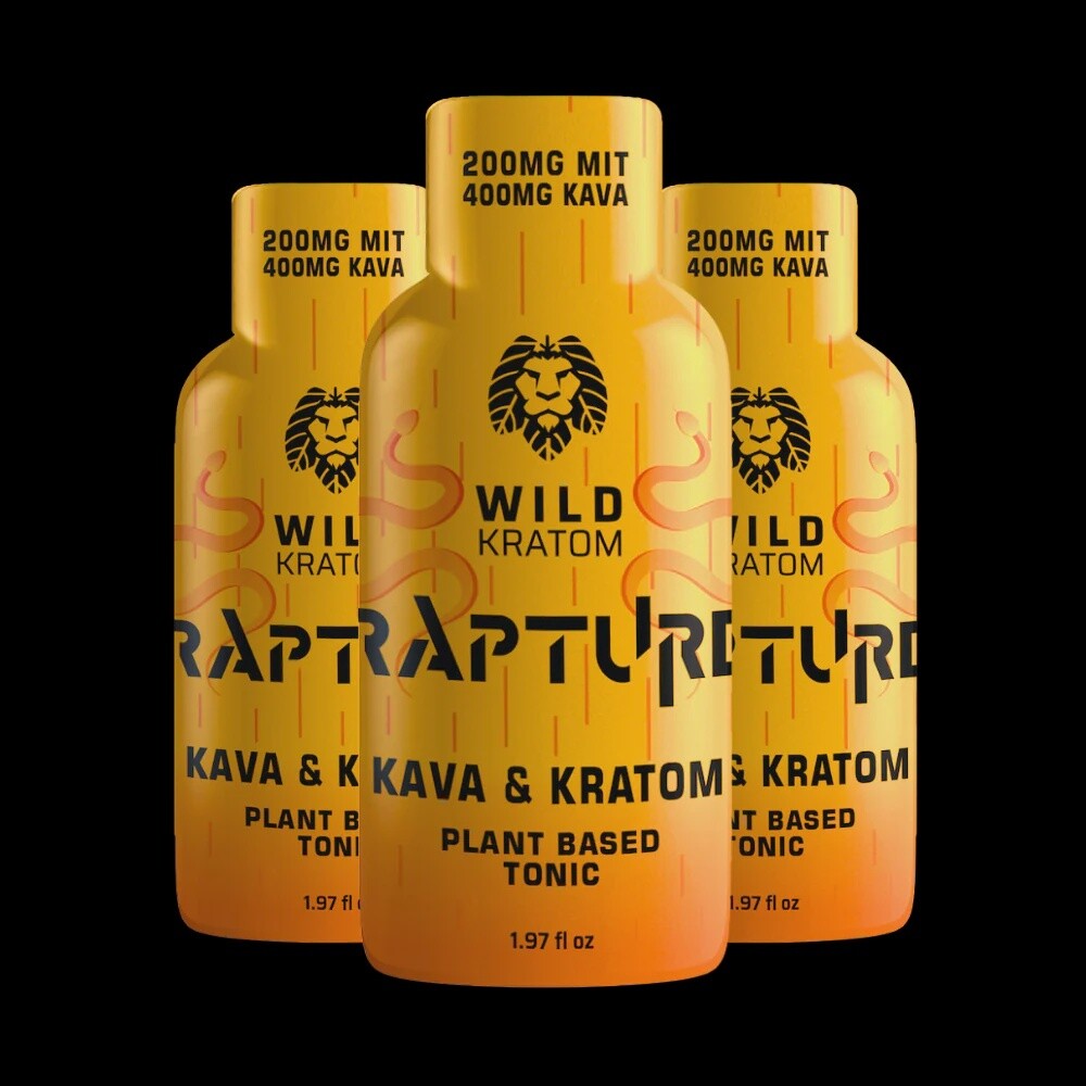 Wild Kratom- Rapture Max Strength Kava Kratom Shot