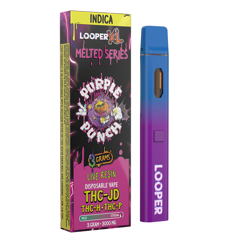 Purple Punch (Indica)-Looper XL 3g Melted Series Disposable