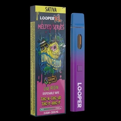 Limoncello (Sativa)-Looper XL 3g Melted Series Disposable