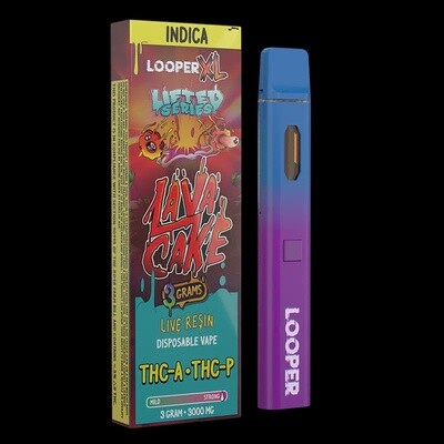 Lava Cake (Indica)-Looper XL 3g Lifted Series Disposable