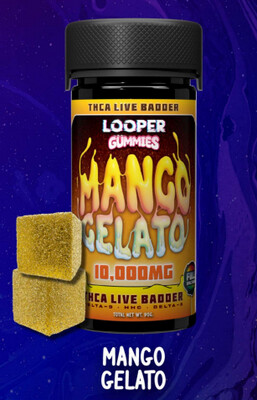 Mango Gelato-THCA Live Badder 10,000mg Gummies
