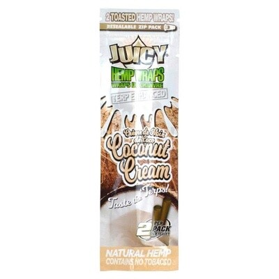 Coconut Cream-Juicy Terp Enhanced Hemp Wraps