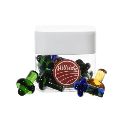 Hillside Glass Plug Carb Cap | 22mm | Assorted Colors