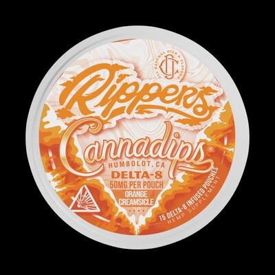 Orange Creamsicle-Cannadips Rippers Delta 8 Pouches 750mg