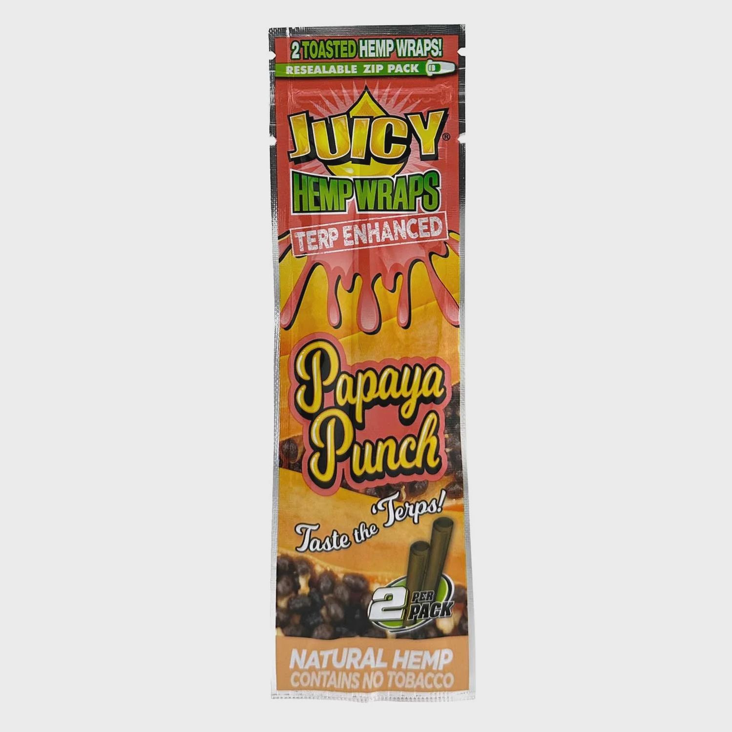 Papaya Punch-Juicy Terp Enhanced Hemp Wraps