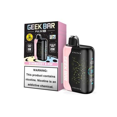 Strawberry B-Pop-Geek Bar Pulse X Rechargeable 25000