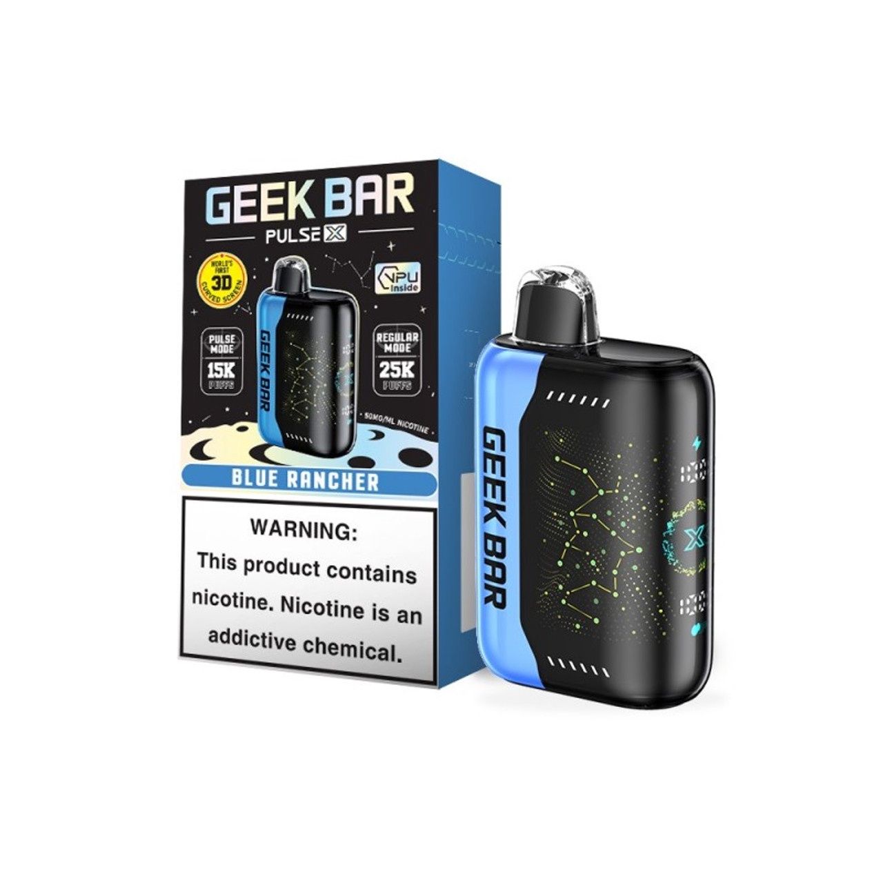 Blue Rancher-Geek Bar Pulse X Rechargeable 25000