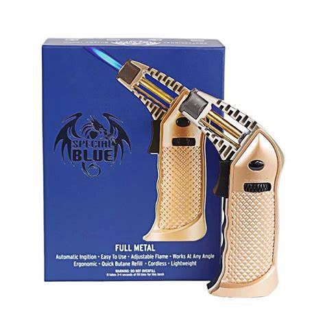 Special Blue Full Metal Pro Torches-Gold