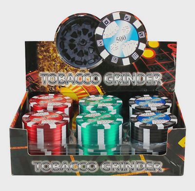 METAL POKER CHIP 3-PIECE GRINDER