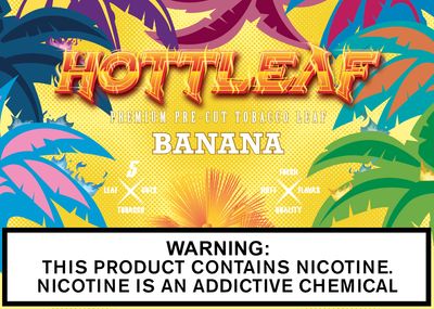 HOTTLEAF PREMIUM CUT BANANA TOBACCO LEAF 5PK
