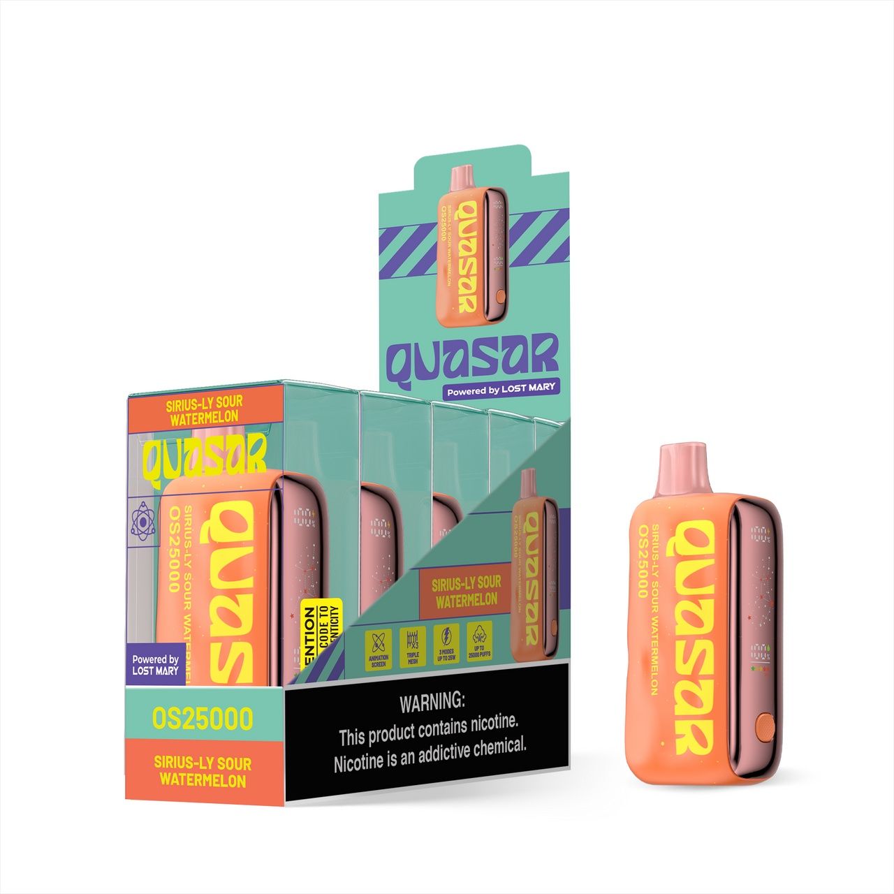 Sirius-ly Sour Watermelon-Lost Mary Quasar Rechargeable 25000