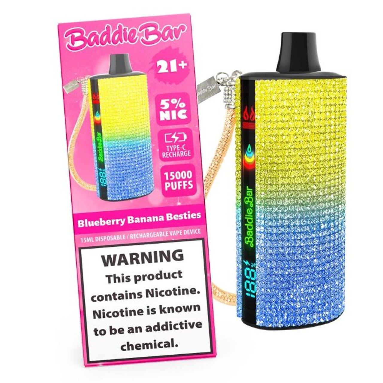 Blueberry Banana Besties-Baddie Bar Rechargeable 15000