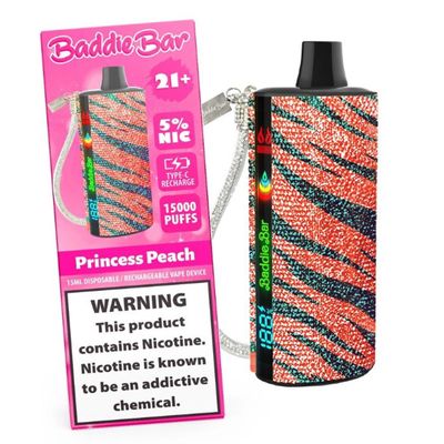 Princess Peach-Baddie Bar Rechargeable 15000