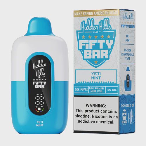 Yeti Mint-Hidden Hills x Fifty Bar 20000 Rechargeable