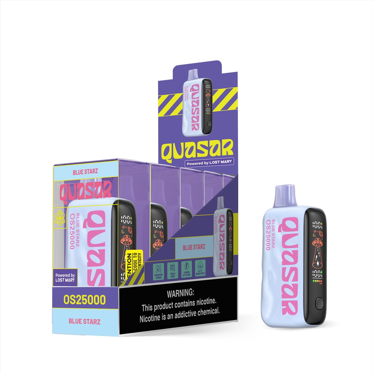 Blue Starz-Lost Mary Quasar Rechargeable 25000