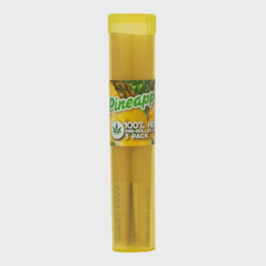 Tasty Puff Tasty Tips Flavored Pre-Rolled Cones 3pk- Pineapple Flavor