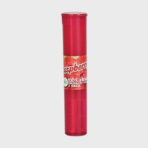 Tasty Puff Tasty Tips Flavored Pre-Rolled Cones 3pk- Raspberry Flavor