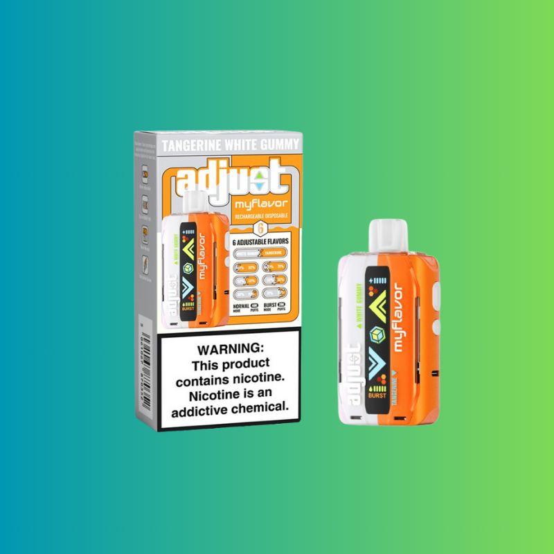 Tangerine White Gummy-Adjust MyFlavor Rechargeable 40000