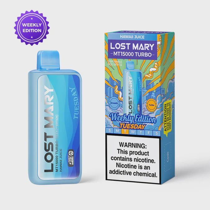 Hawaii Juice/Tuesday-Lost Mary (Weekly Edition) Rechargeable 15000 Turbo
