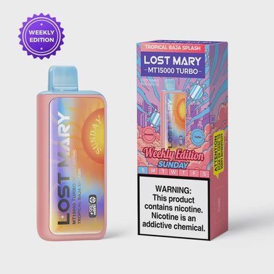 Tropical Baja Splash/Sunday-Lost Mary (Weekly Edition) Rechargeable 15000 Turbo